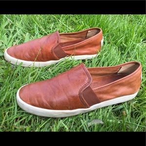 Frye Dylan Slip On Shoes - Cognac Size 7.5
